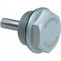 J.W. Winco J.W. Winco Aluminum Magnetic Threaded Plug w/ Viton Seal - G 3/8" Pipe Thread 738.1-22-G3/8